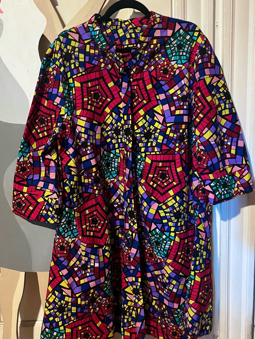 Vibrant Mosaic Print Zuri Dress - Multi - Picture 1 of 4